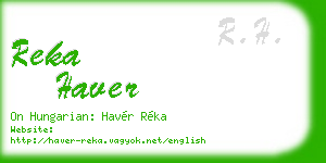 reka haver business card