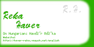 reka haver business card